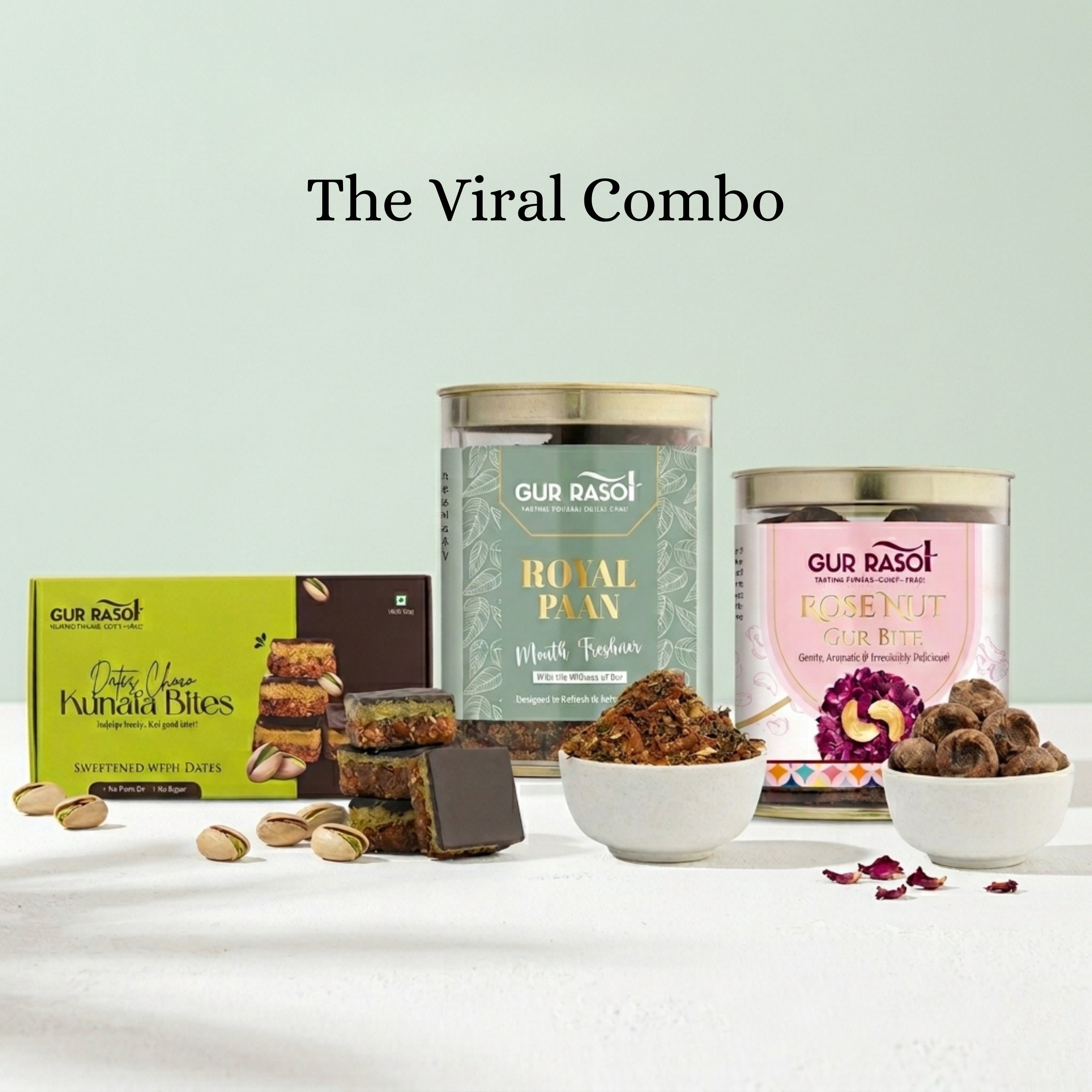 The Viral Combo - Kunafa + Paan + Rose Nut Gur Bite