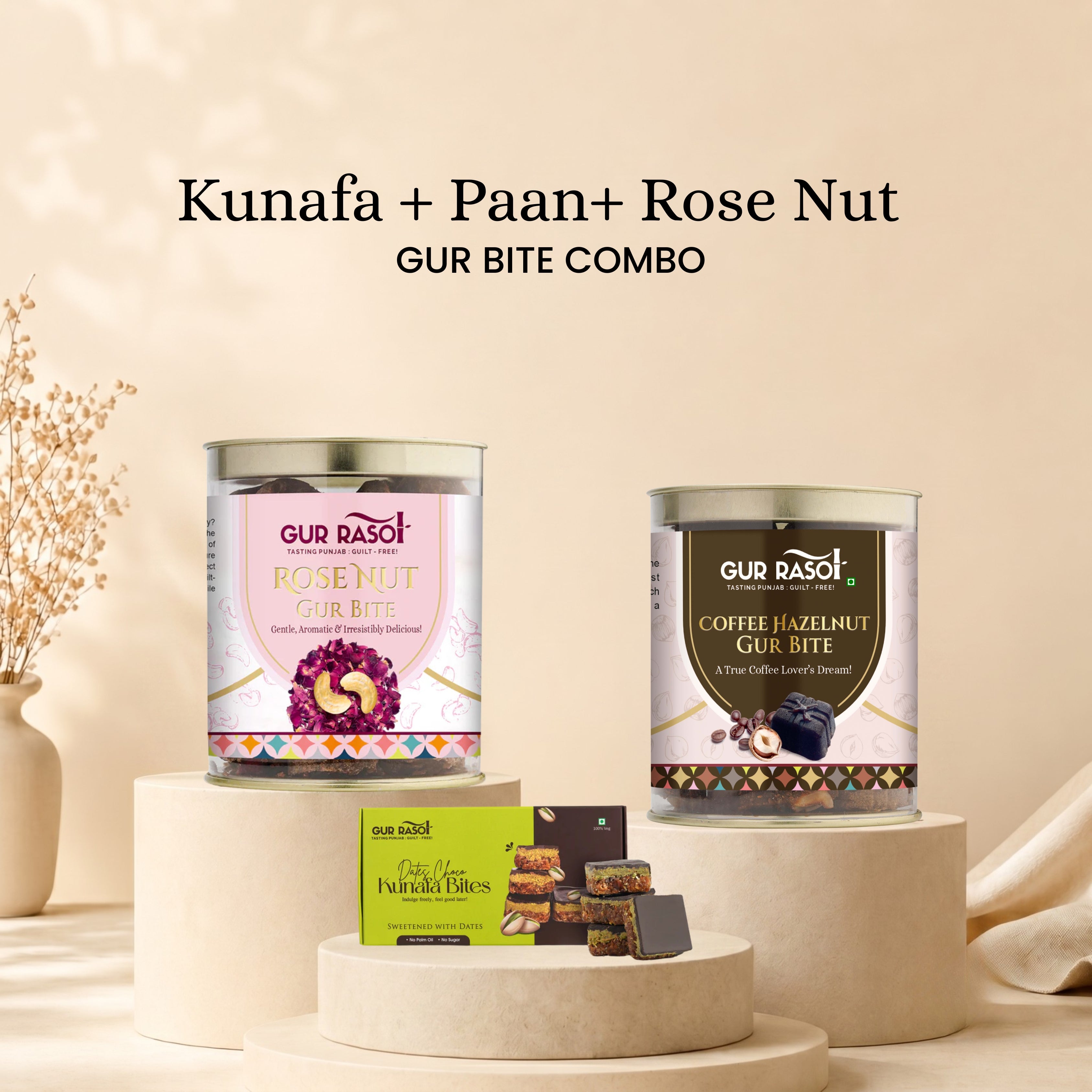 The Viral Combo - Kunafa + Paan + Rose Nut Gur Bite