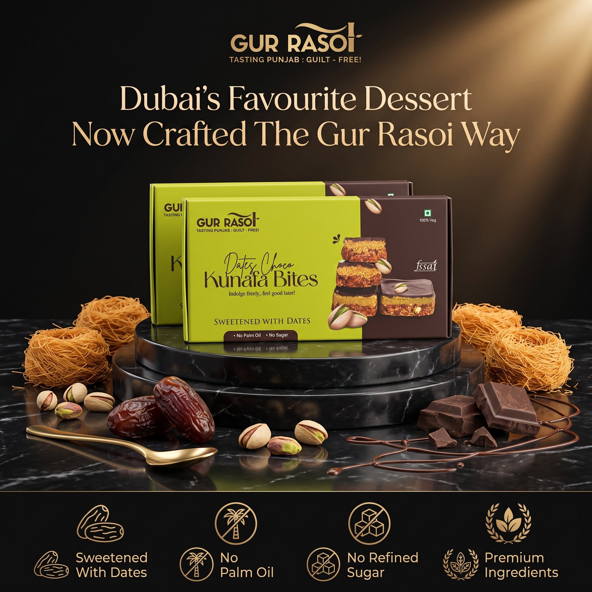 Kunafa Bites (Dates Choco) Pack of 8