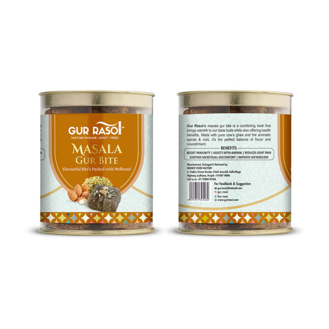 Flavoured Gur Bites Combo – Rose & Masala Delight!