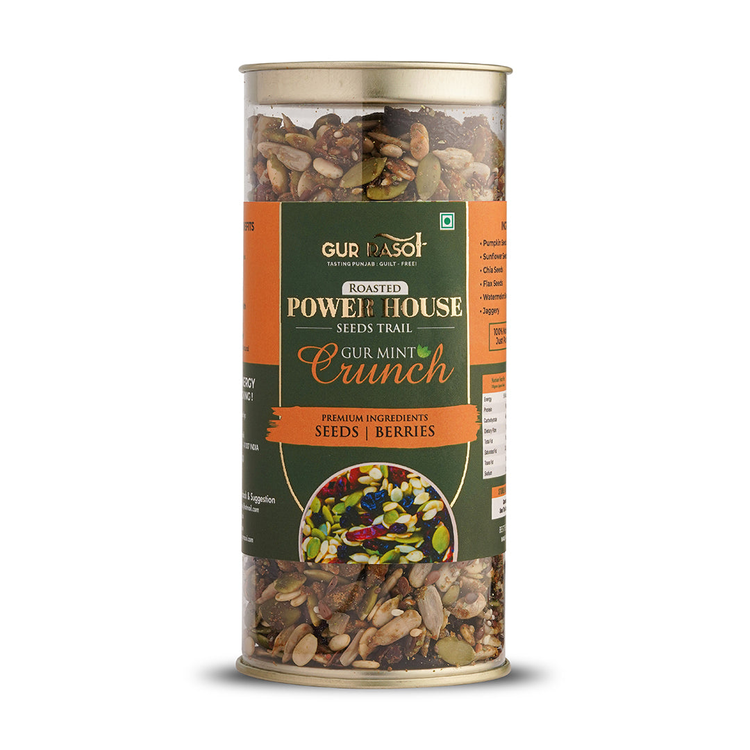 Seeds & Berries Trail- Gur Mint Flavour -Mild | Roasted 225gm
