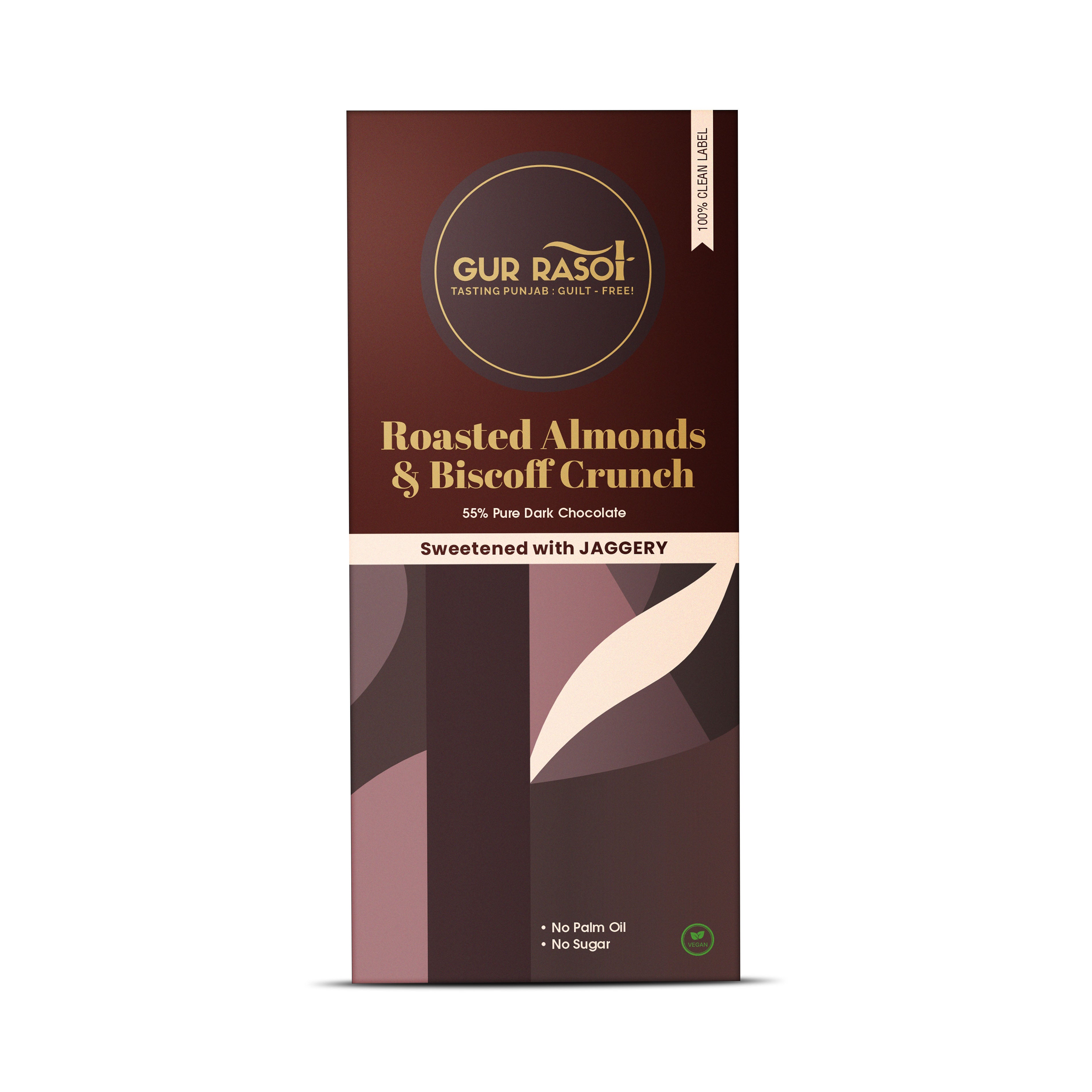Roasted Almonds & Biscoff Crunch Dark Chocolate