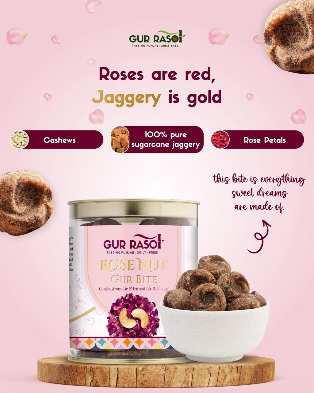 Rose Nut Gur Bite