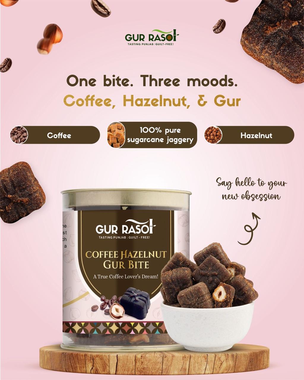 Coffee Hazelnut Gur Bite