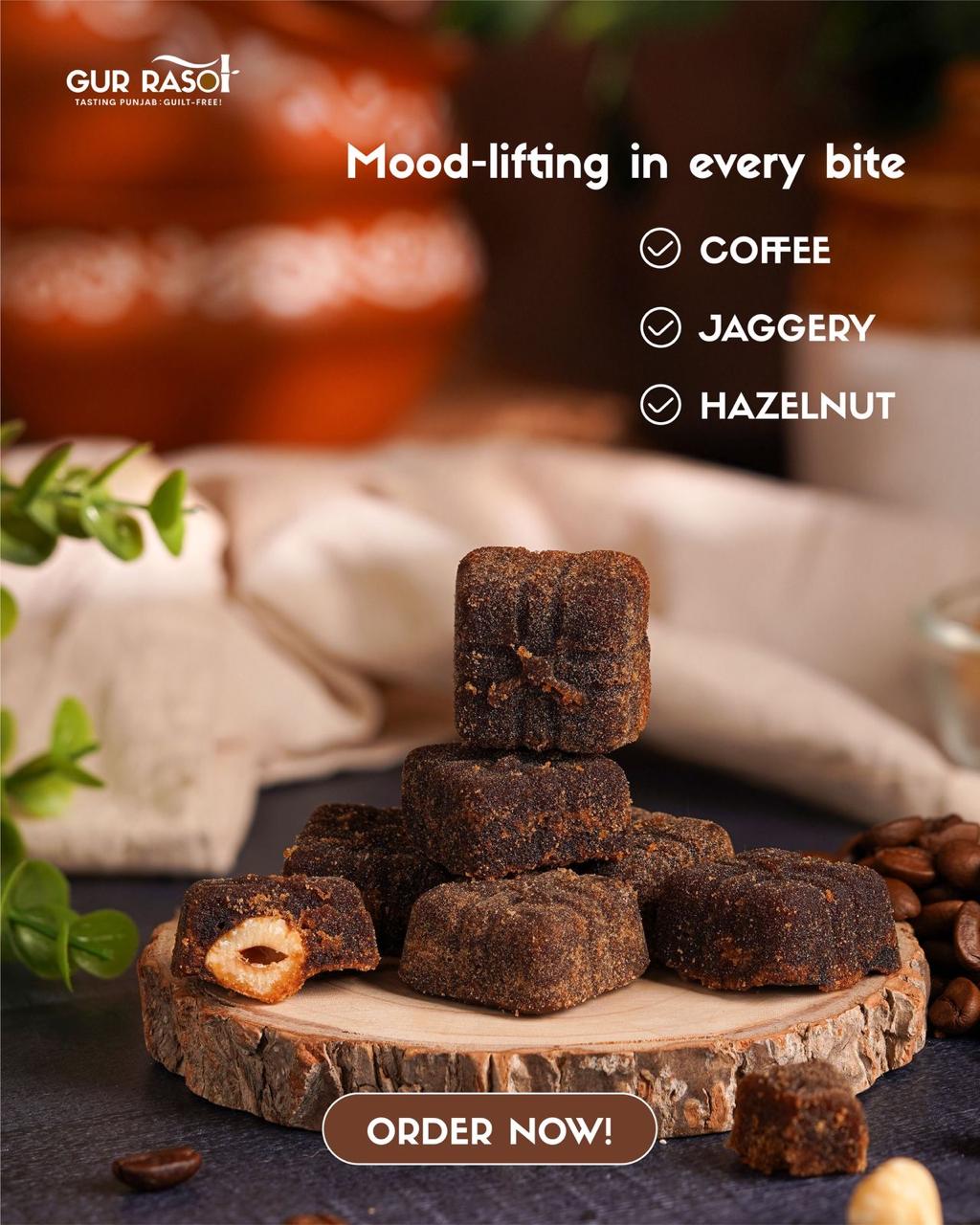 Coffee Hazelnut Gur Bite
