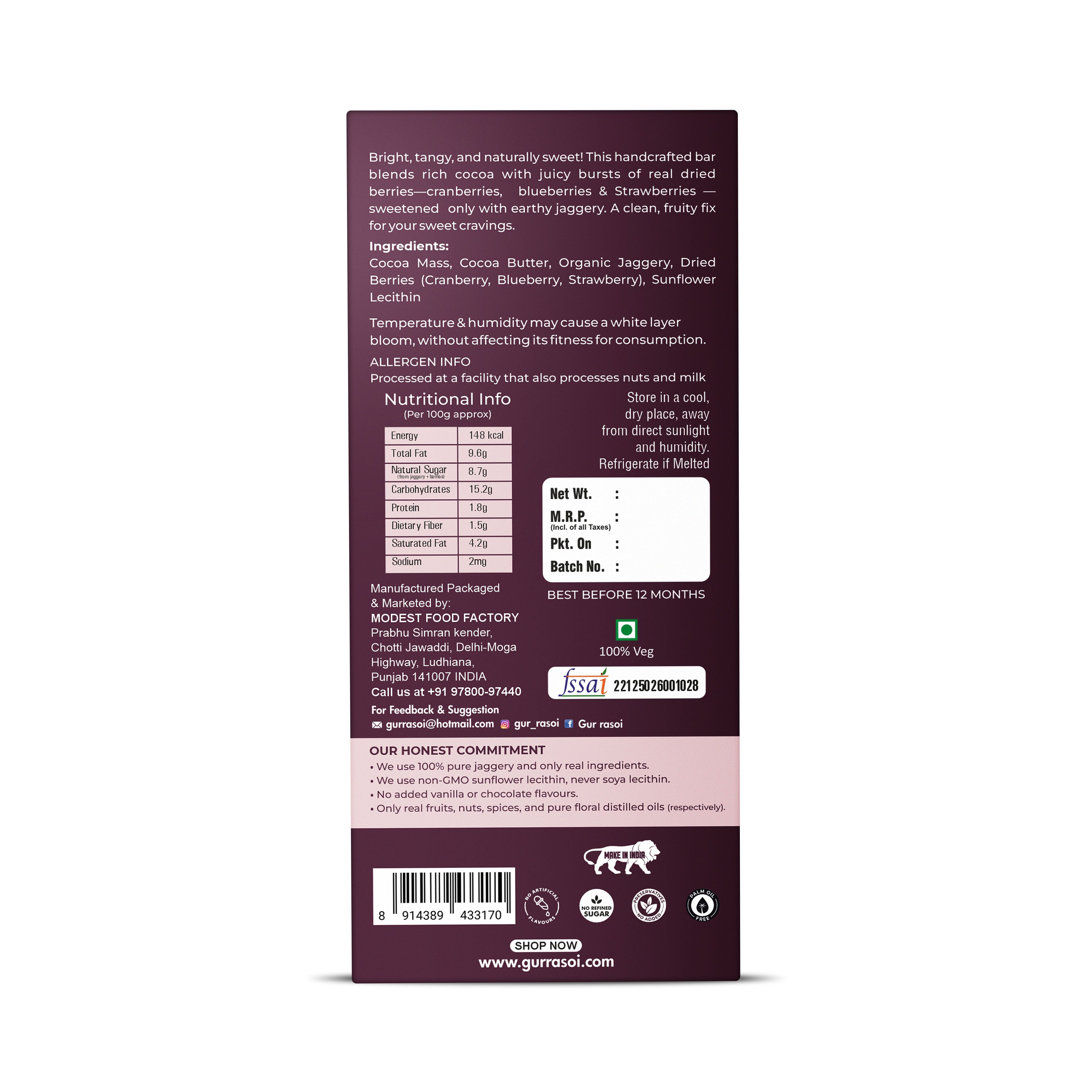 Berry Blast Dark Chocolate
