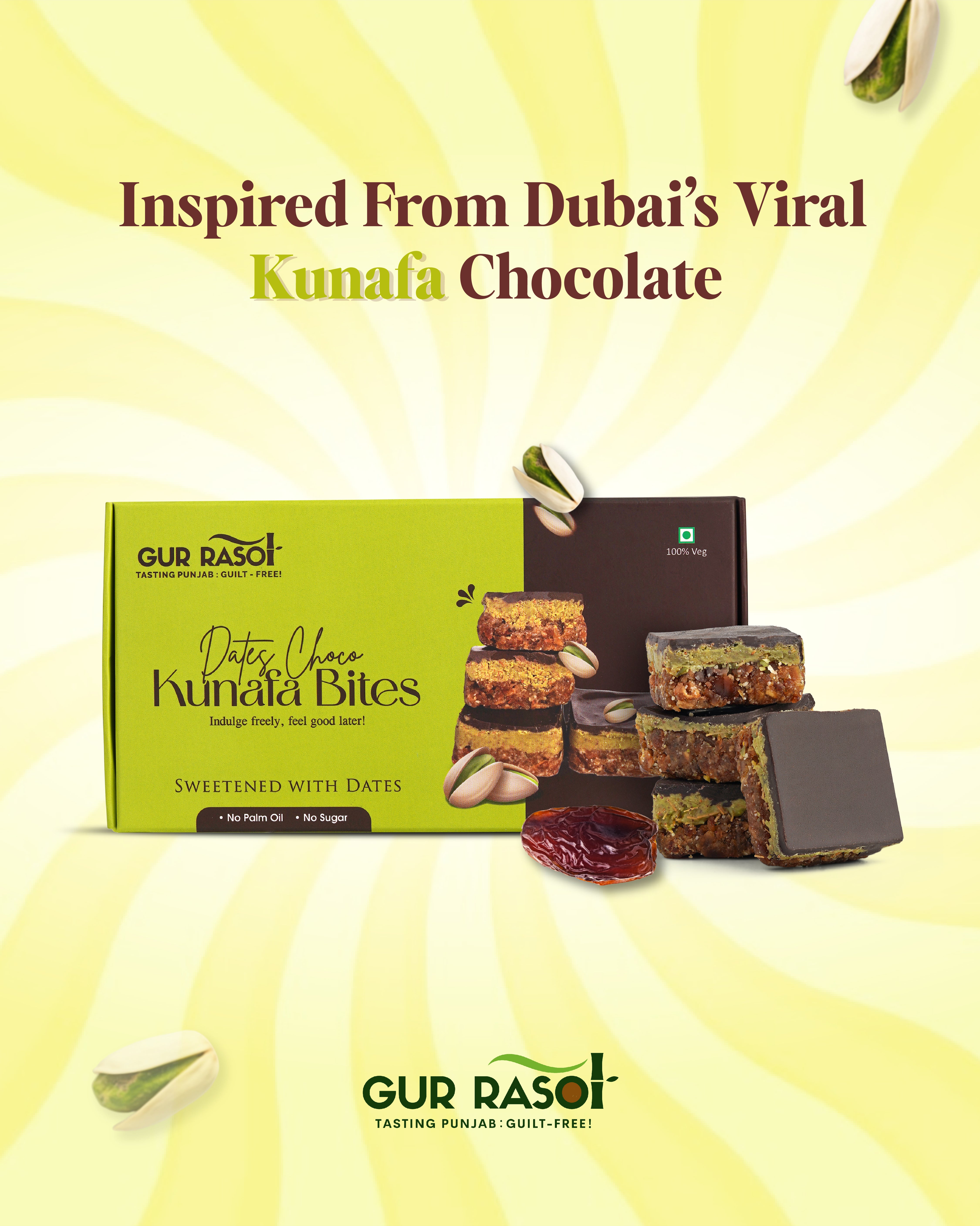 Kunafa Bites (Dates Choco) Pack of 8