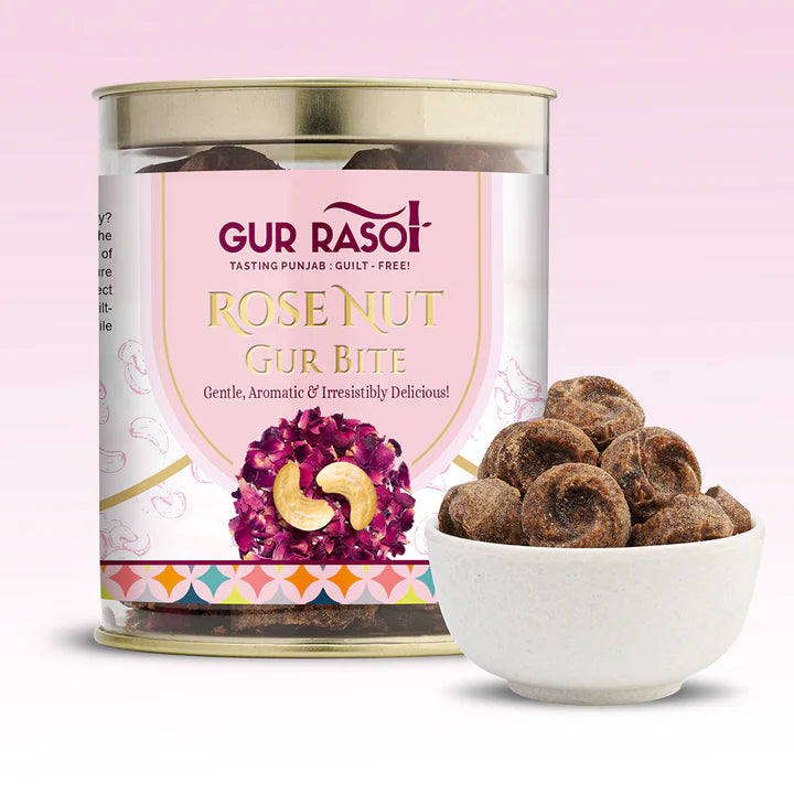 Top Picked combo -  Rose Nut Gur Bite & Coffee Hazelnut Gur Bite